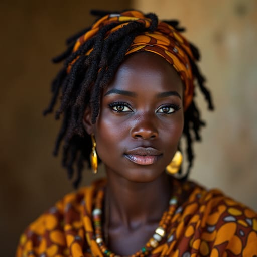 Mandinka, rendered by FLUX 1.1 Pro from the shared prompt, AI-generated adult subject