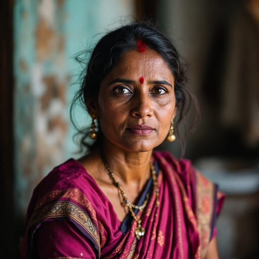 Marathi, rendered by FLUX 1.1 Pro from the shared prompt, AI-generated adult subject