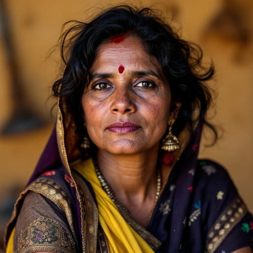 Marathi, rendered by FLUX 1.1 Pro from the shared prompt, AI-generated adult subject