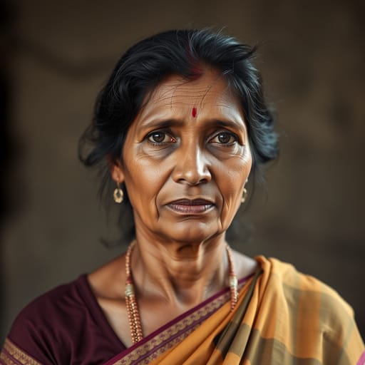 Marathi, rendered by FLUX.1 schnell from the shared prompt, AI-generated adult subject