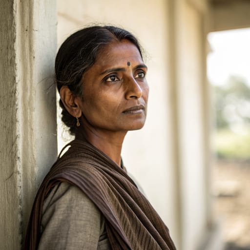 Marathi, rendered by Recraft V3 from the shared prompt, AI-generated adult subject