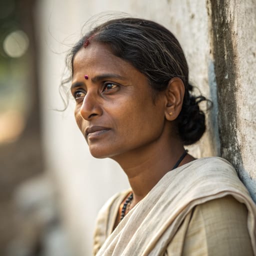 Marathi, rendered by Recraft V3 from the shared prompt, AI-generated adult subject