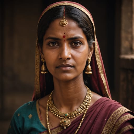 Marathi, rendered by Stable Image Core from the shared prompt, AI-generated adult subject