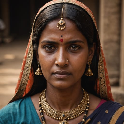 Marathi, rendered by Stable Image Core from the shared prompt, AI-generated adult subject