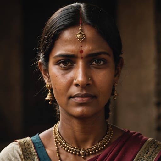 Marathi, rendered by Stable Image Core from the shared prompt, AI-generated adult subject