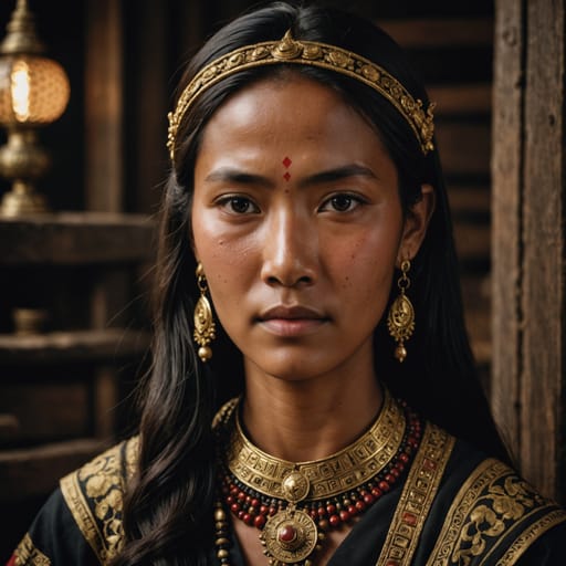 Minangkabau, rendered by Stable Image Core from the shared prompt, AI-generated adult subject