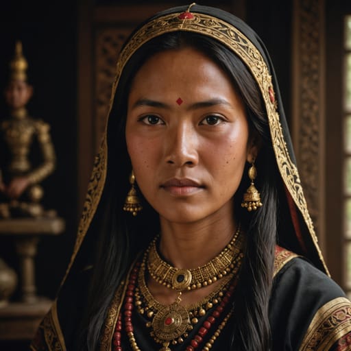 Minangkabau, rendered by Stable Image Core from the shared prompt, AI-generated adult subject
