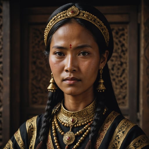 Minangkabau, rendered by Stable Image Core from the shared prompt, AI-generated adult subject