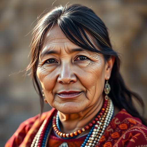 Navajo, rendered by FLUX.1 schnell from the shared prompt, AI-generated adult subject