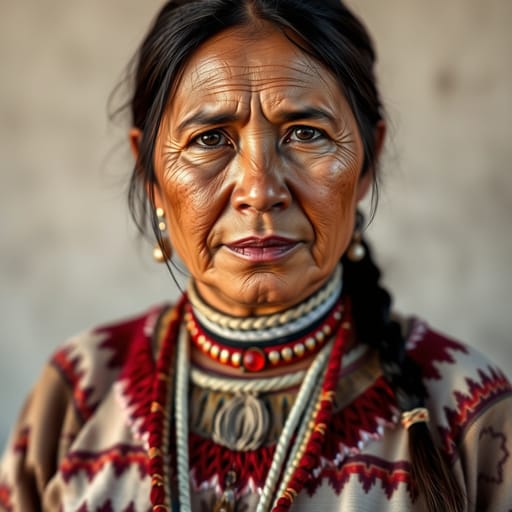 Navajo, rendered by FLUX.1 schnell from the shared prompt, AI-generated adult subject