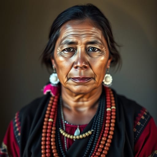 Navajo, rendered by FLUX.1 schnell from the shared prompt, AI-generated adult subject