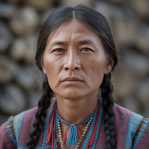 Navajo, rendered by Ideogram 3.0 Turbo from the shared prompt, AI-generated adult subject