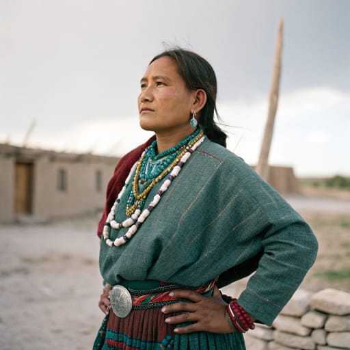 Navajo, rendered by Recraft V3 from the shared prompt, AI-generated adult subject