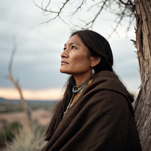 Navajo, rendered by Recraft V3 from the shared prompt, AI-generated adult subject
