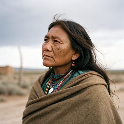 Navajo, rendered by Recraft V3 from the shared prompt, AI-generated adult subject