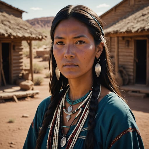 Navajo, rendered by Stable Image Core from the shared prompt, AI-generated adult subject