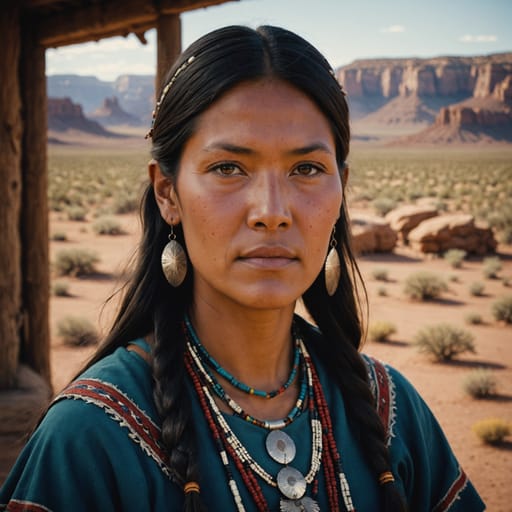 Navajo, rendered by Stable Image Core from the shared prompt, AI-generated adult subject