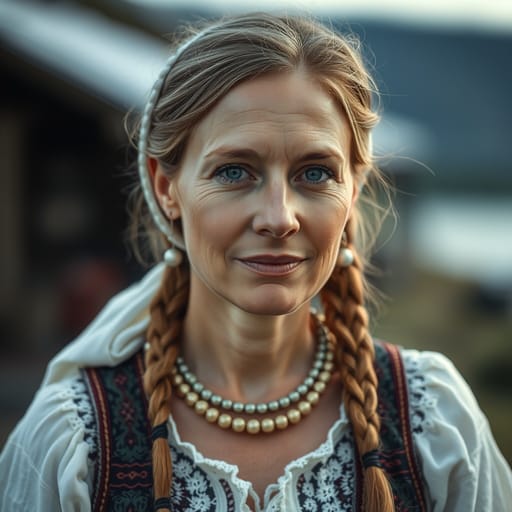 Norwegians, rendered by FLUX.1 schnell from the shared prompt, AI-generated adult subject