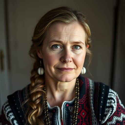 Norwegians, rendered by FLUX.1 schnell from the shared prompt, AI-generated adult subject