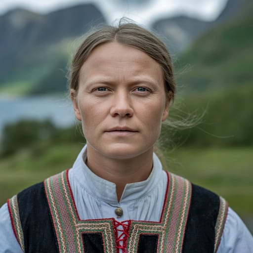 Norwegians, rendered by Ideogram 3.0 Turbo from the shared prompt, AI-generated adult subject