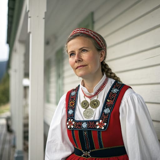 Norwegians, rendered by Recraft V3 from the shared prompt, AI-generated adult subject