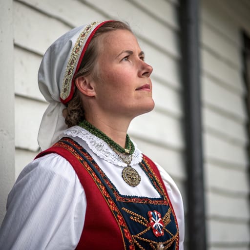 Norwegians, rendered by Recraft V3 from the shared prompt, AI-generated adult subject