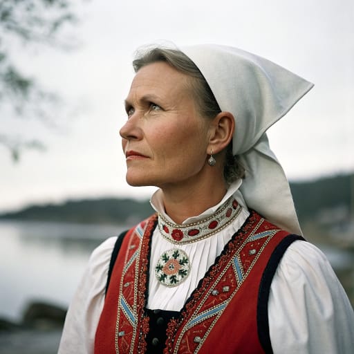 Norwegians, rendered by Recraft V3 from the shared prompt, AI-generated adult subject