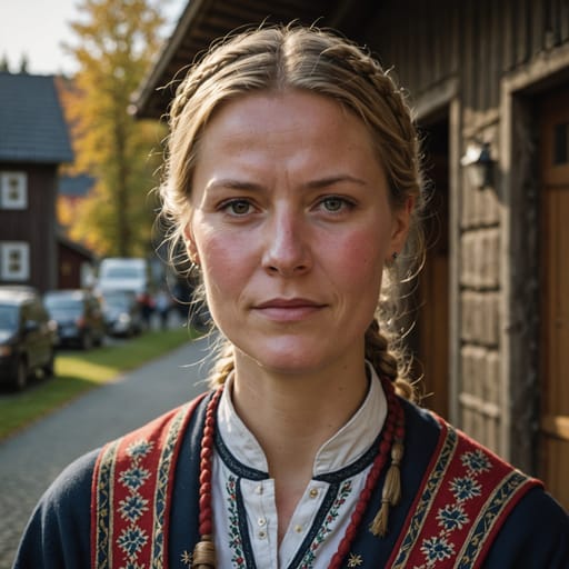 Norwegians, rendered by Stable Image Core from the shared prompt, AI-generated adult subject