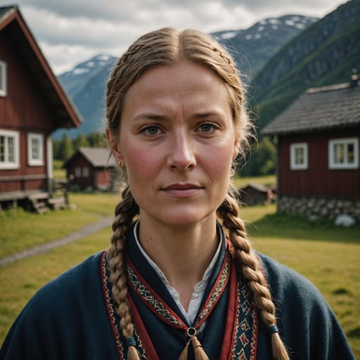 Norwegians, rendered by Stable Image Core from the shared prompt, AI-generated adult subject
