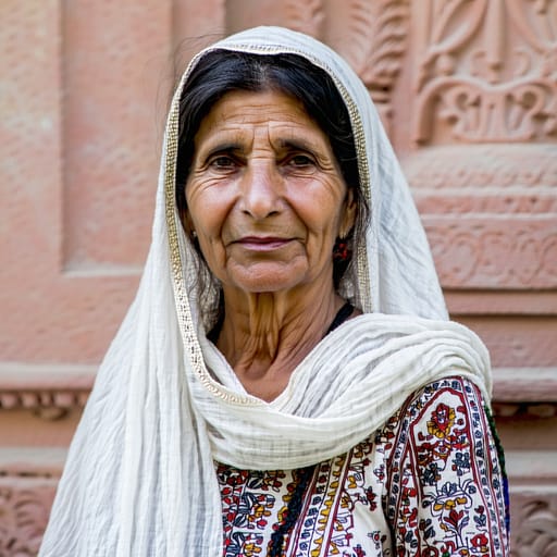 Parsis, rendered by Stable Diffusion 3.5 Large from the shared prompt, AI-generated adult subject