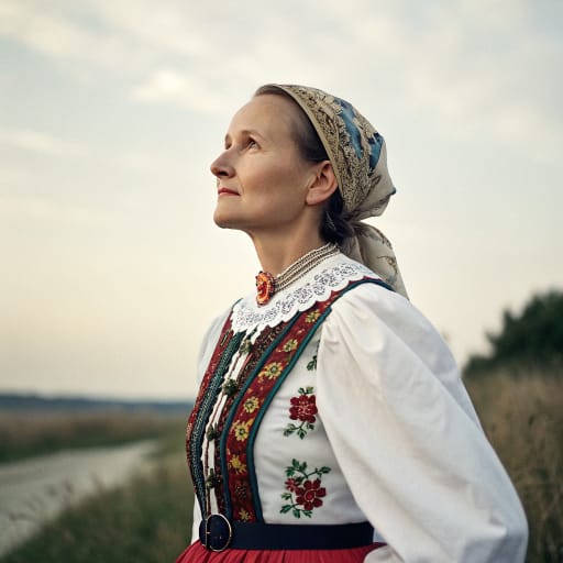Poles, rendered by Recraft V3 from the shared prompt, AI-generated adult subject
