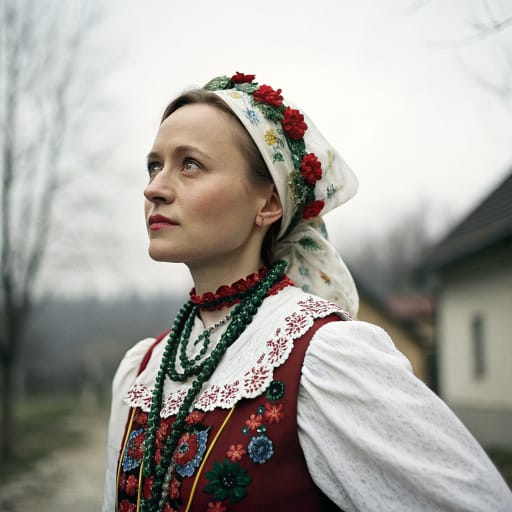 Poles, rendered by Recraft V3 from the shared prompt, AI-generated adult subject