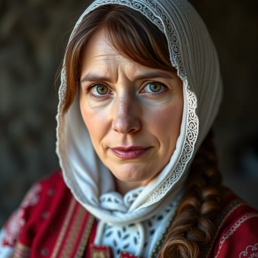 Romanians, rendered by FLUX.1 schnell from the shared prompt, AI-generated adult subject