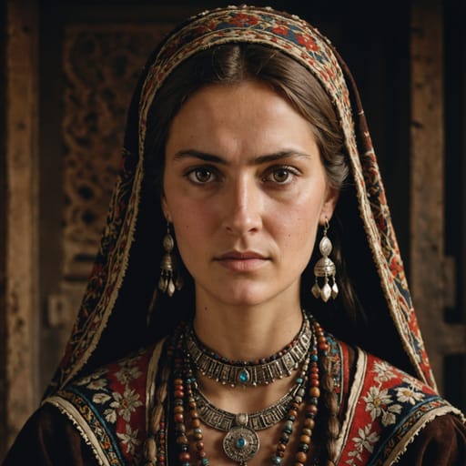 Romanians, rendered by Stable Image Core from the shared prompt, AI-generated adult subject
