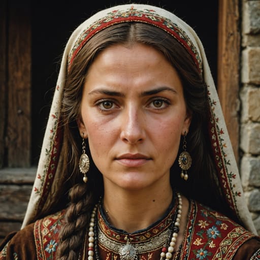 Romanians, rendered by Stable Image Core from the shared prompt, AI-generated adult subject