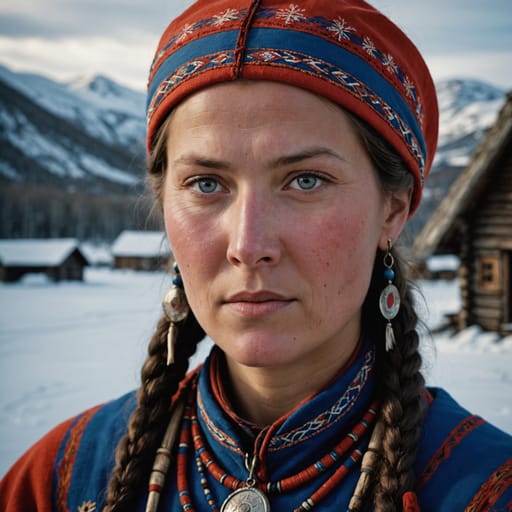 Sámi, rendered by Stable Image Core from the shared prompt, AI-generated adult subject