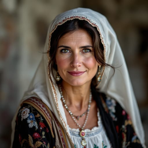 Serbs, rendered by FLUX 1.1 Pro from the shared prompt, AI-generated adult subject