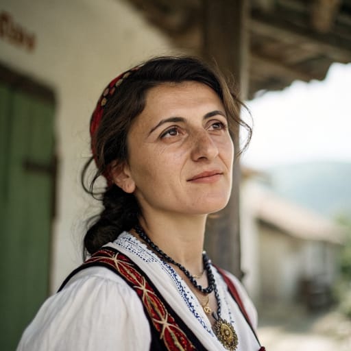 Serbs, rendered by Recraft V3 from the shared prompt, AI-generated adult subject