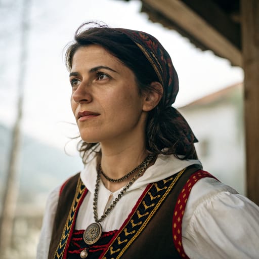 Serbs, rendered by Recraft V3 from the shared prompt, AI-generated adult subject