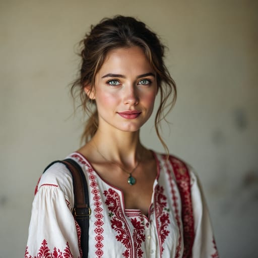 Slovenes, rendered by FLUX 1.1 Pro from the shared prompt, AI-generated adult subject