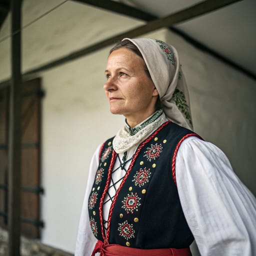 Slovenes, rendered by Recraft V3 from the shared prompt, AI-generated adult subject