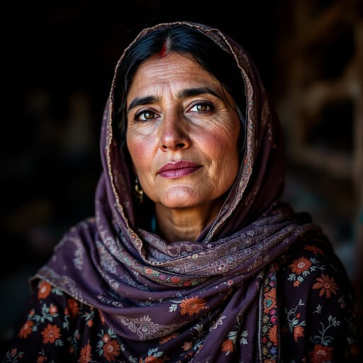 Tajiks, rendered by FLUX 1.1 Pro from the shared prompt, AI-generated adult subject
