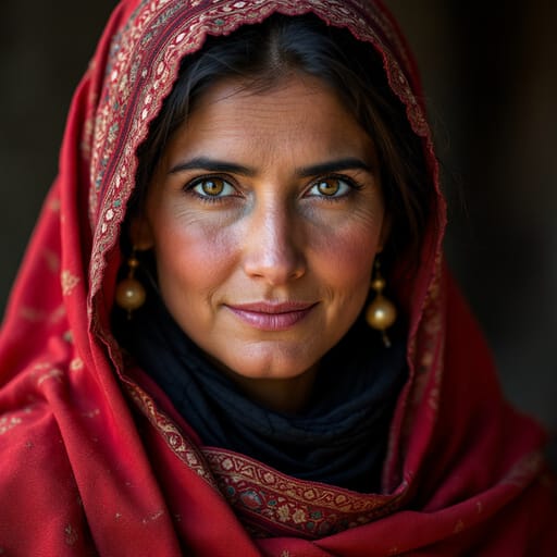 Tajiks, rendered by FLUX 1.1 Pro from the shared prompt, AI-generated adult subject