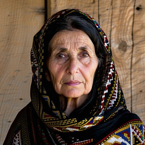 Tajiks, rendered by Stable Diffusion 3.5 Large from the shared prompt, AI-generated adult subject