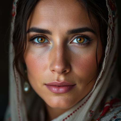 Tatars, rendered by FLUX 1.1 Pro from the shared prompt, AI-generated adult subject