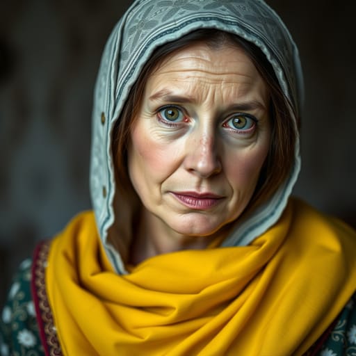 Tatars, rendered by FLUX.1 schnell from the shared prompt, AI-generated adult subject