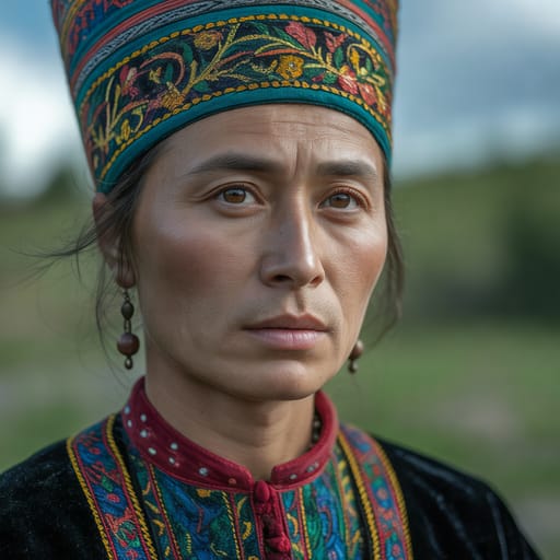 Tatars, rendered by Ideogram 3.0 Turbo from the shared prompt, AI-generated adult subject