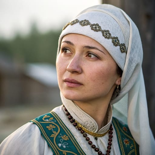 Tatars, rendered by Recraft V3 from the shared prompt, AI-generated adult subject