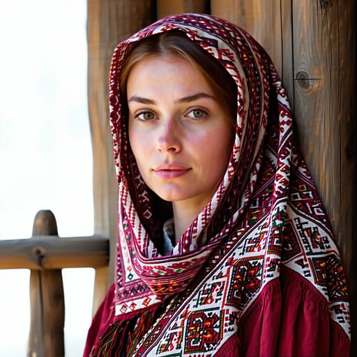 Tatars, rendered by Stable Diffusion 3.5 Large from the shared prompt, AI-generated adult subject