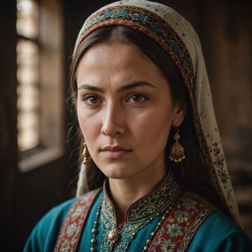 Tatars, rendered by Stable Image Core from the shared prompt, AI-generated adult subject